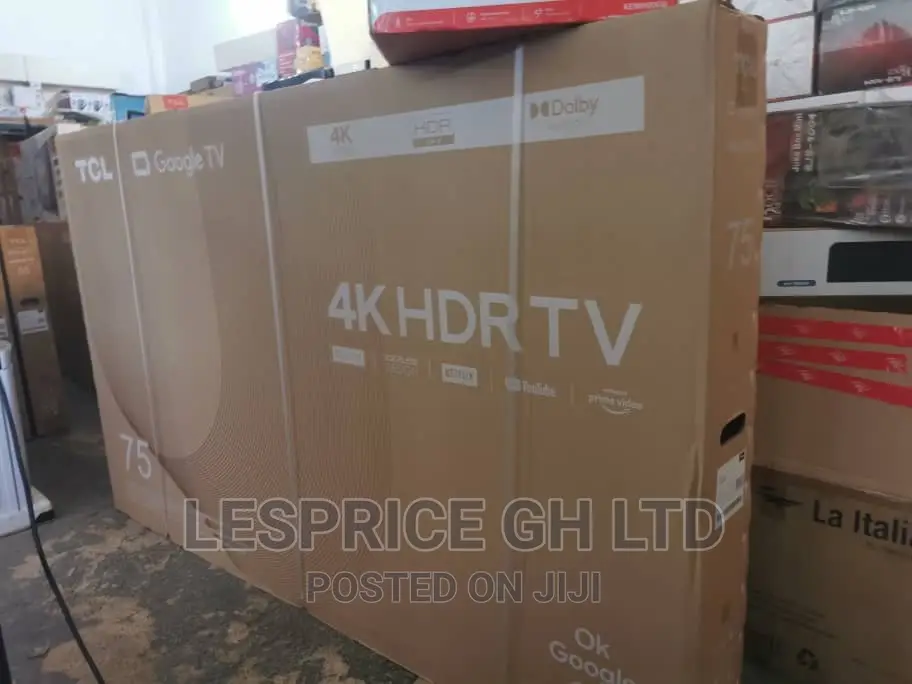  /Ok Google TCL 75” Android HDRTV