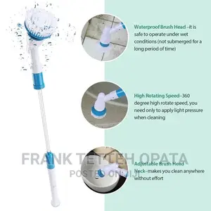 Electric Spin Scrubber Cordless Chargeable Cleaning Brush