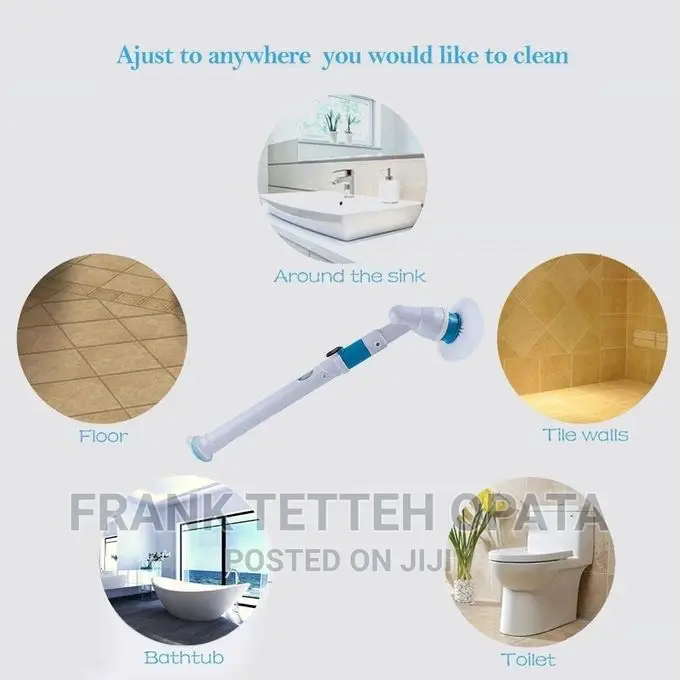 Electric Spin Scrubber Cordless Chargeable Cleaning Brush