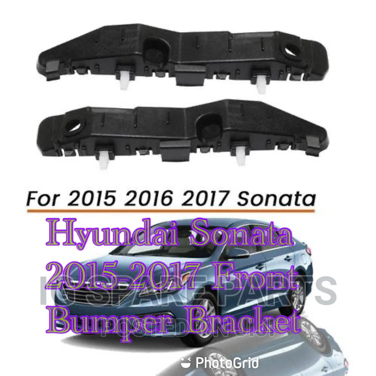 Hyundai Sonata 2015-2017 Front Bumper Bracket Pair