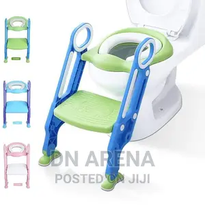 Kids Potty Training Seat With Adjustable Ladder Foldable