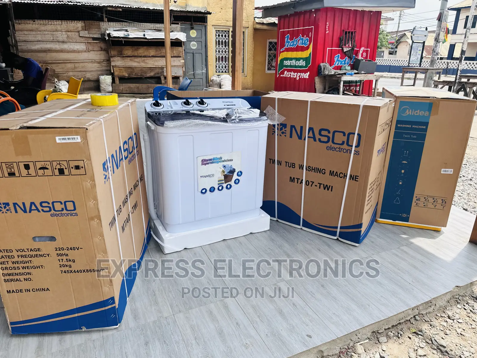 Super Strong and Clean Nasco Twintub Washing Machine 7kg