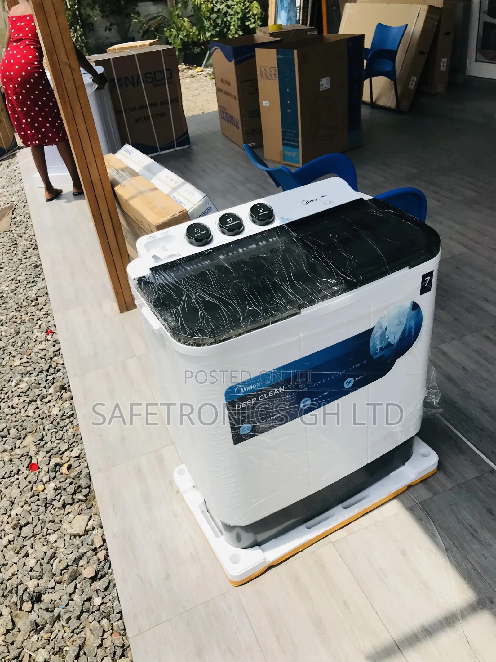 Midea Washingmachine 7kg Topload Semiautomatic 