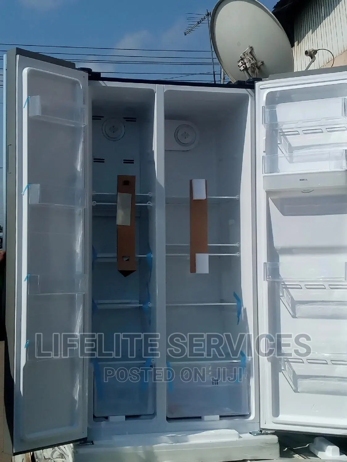 Fridge Side by Side Mirror Doors 521 Litres