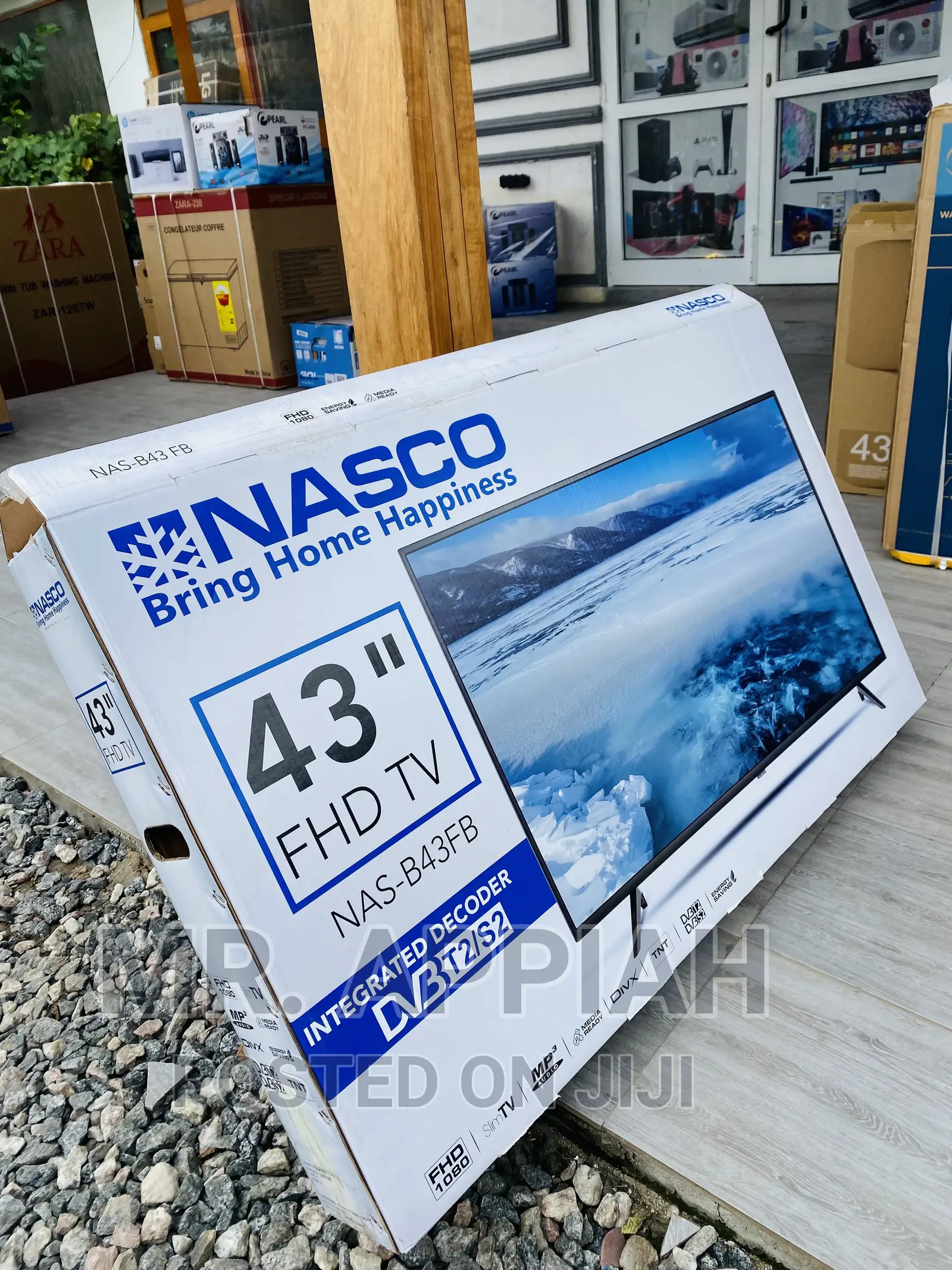 High Quality Nasco 43 Inch Digital Satelite LED Tv(Black)