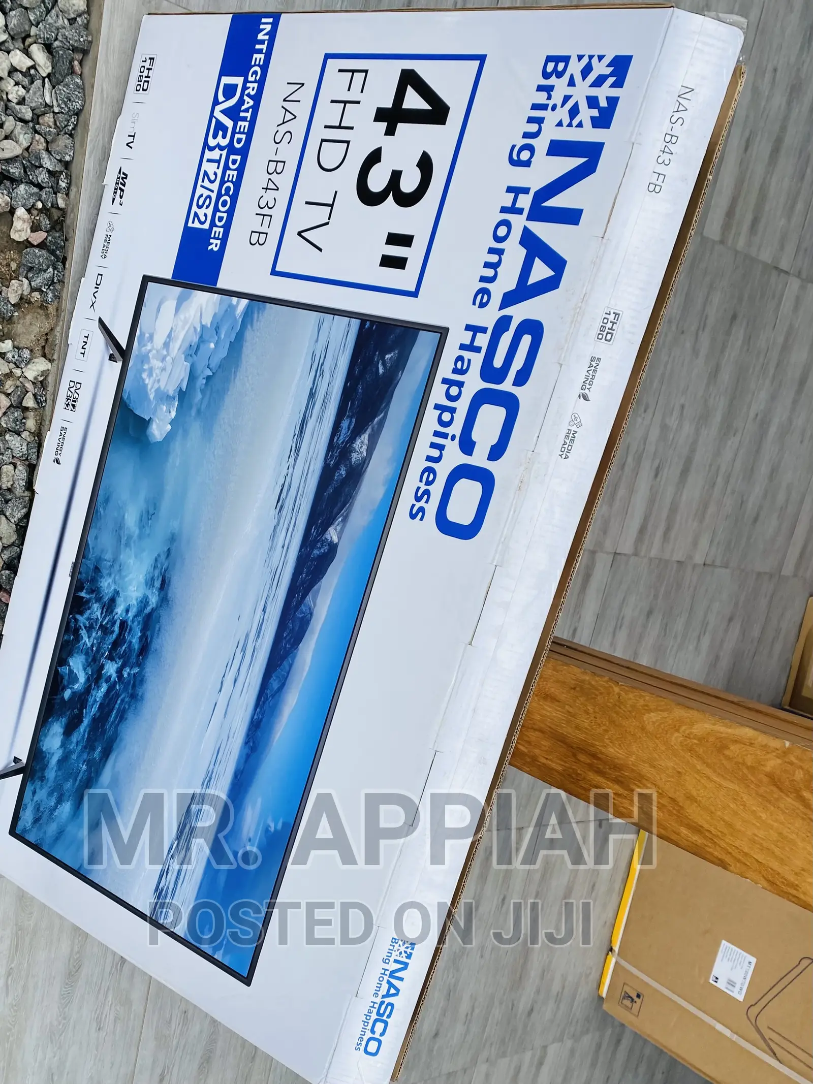 Brand New Nasco 43inch Full HD Digital Satelite Tv(Black)