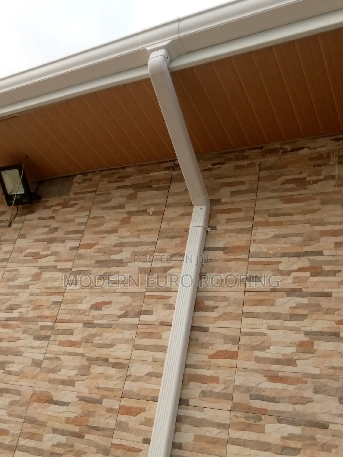 White PVC Rain Gutter and Accessories