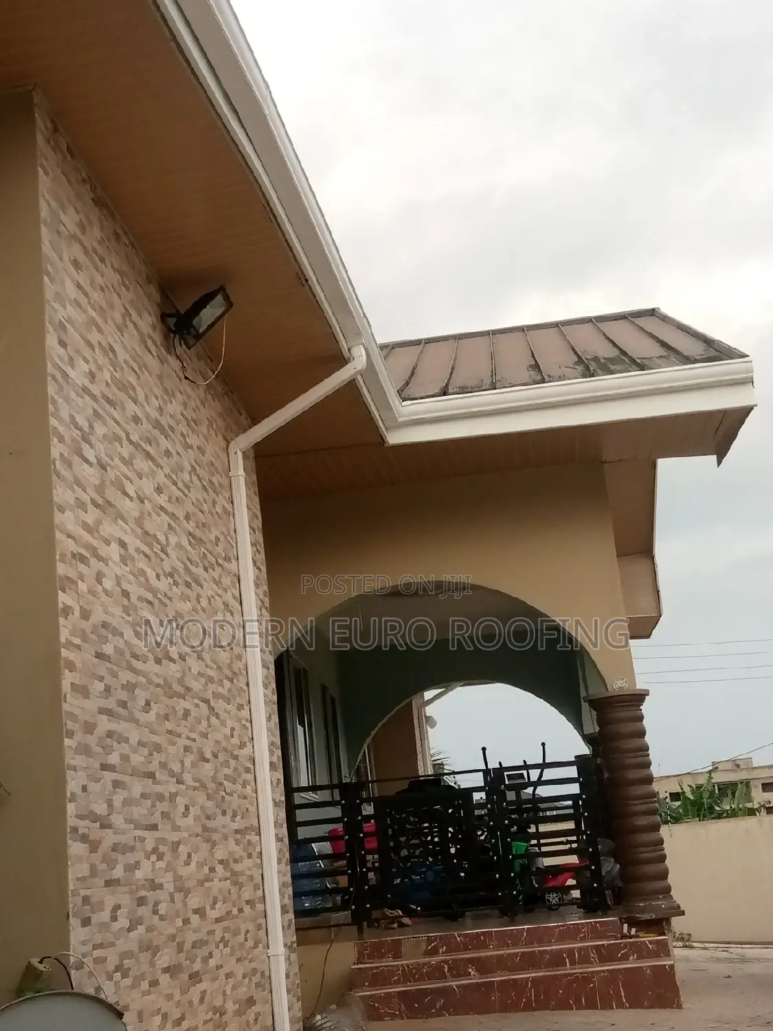 White PVC Rain Gutter and Accessories