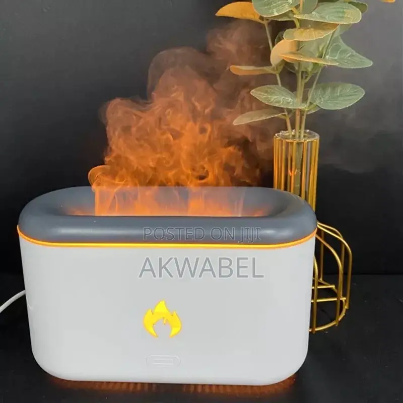 300ml Flame Aroma Humidifier + 1 FREE 10ml Essential Oil
