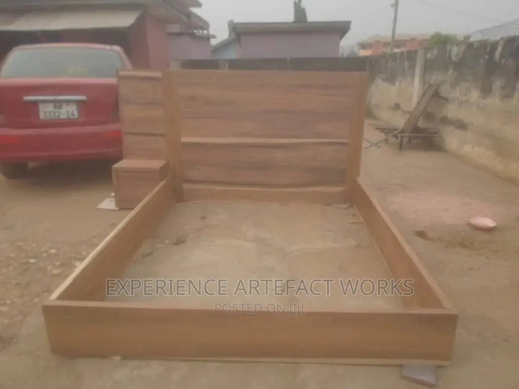 Queen Size Bed and a Side Cabinet