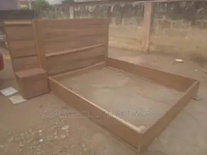 Queen Size Bed and a Side Cabinet