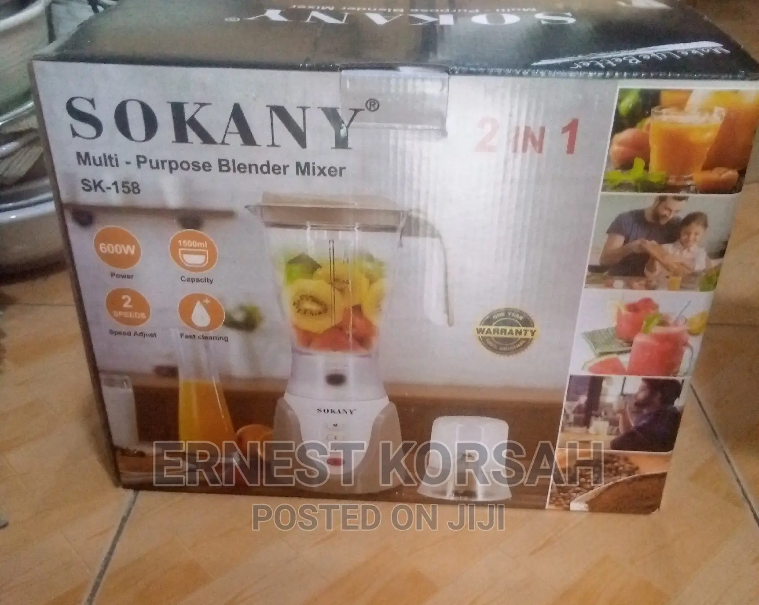 2 in 1 Sokany Blender