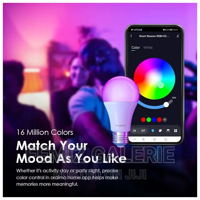 Oraimo Smart Bulbs With RGB Light With App Control