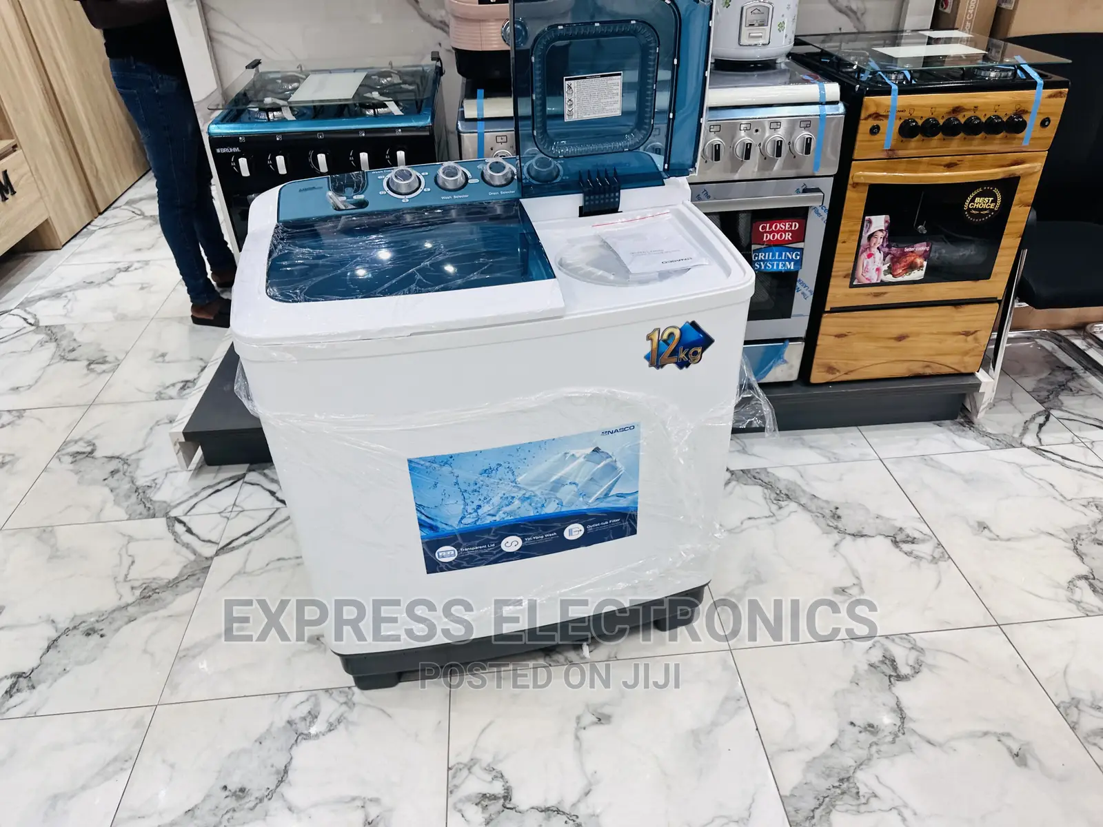 Fresh and Clean Starts Nasco Topload Washing Machine 12kg