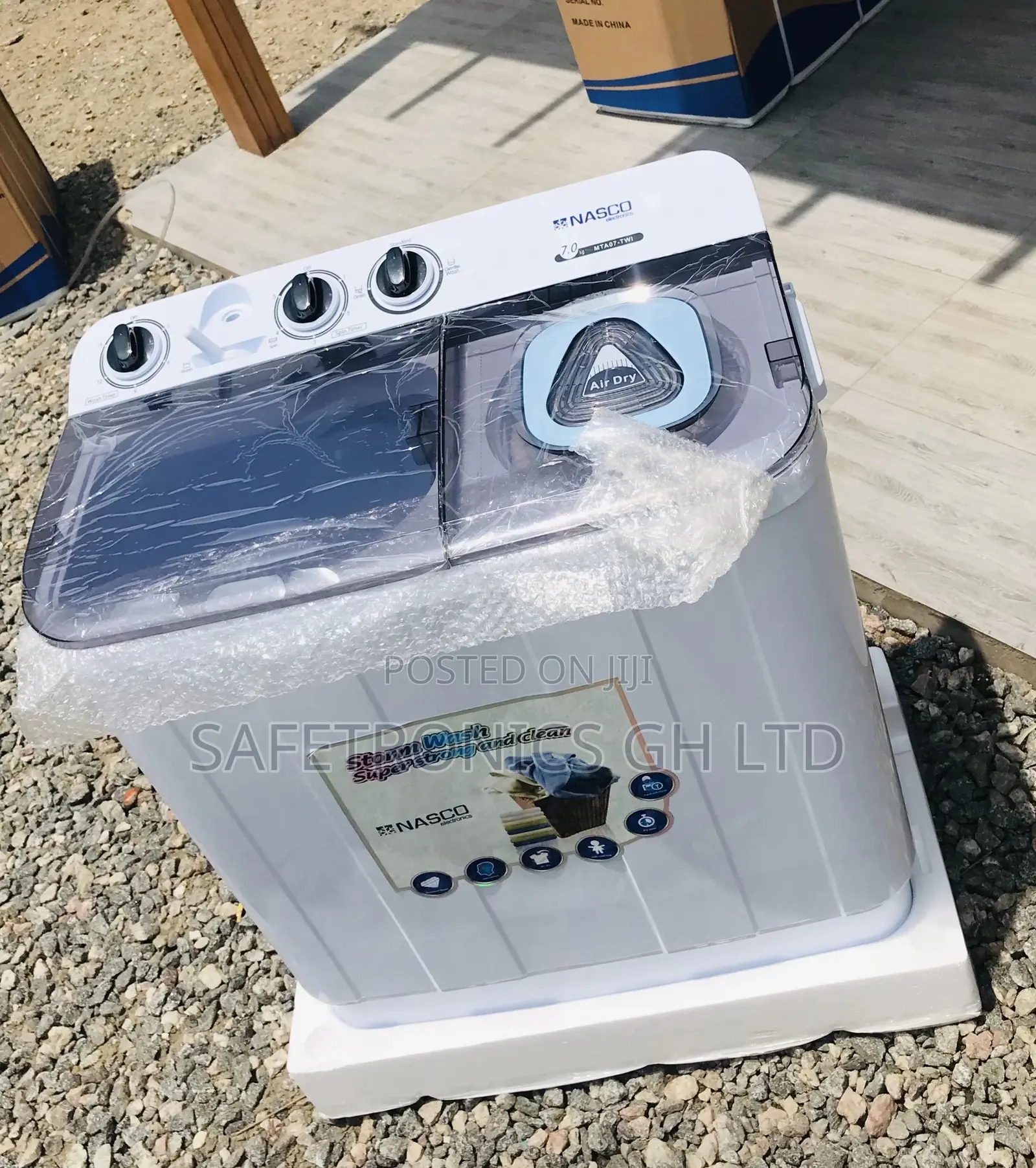 Plastic Washingmachine Topload Semiautomatic Nasco 7kg 