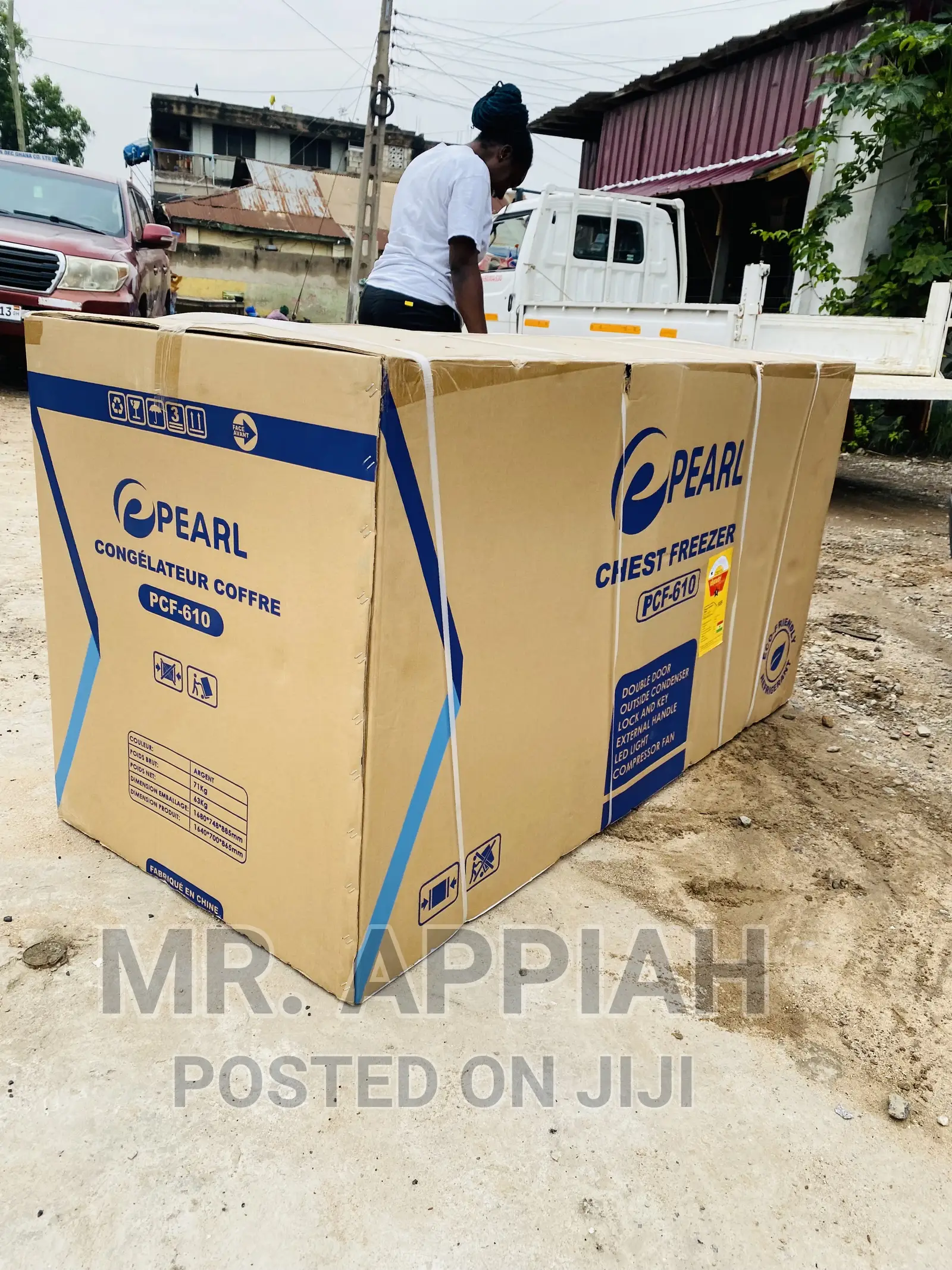 High Quality Pearl 518L Double Door Chest Freezer(PCF-610)