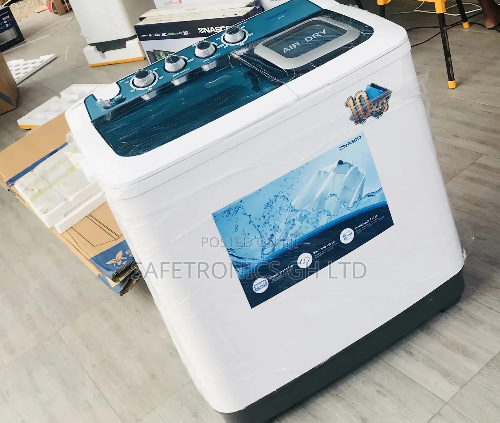 Washingmachine Topload 10kg Semiautomatic Nasco Laundry 