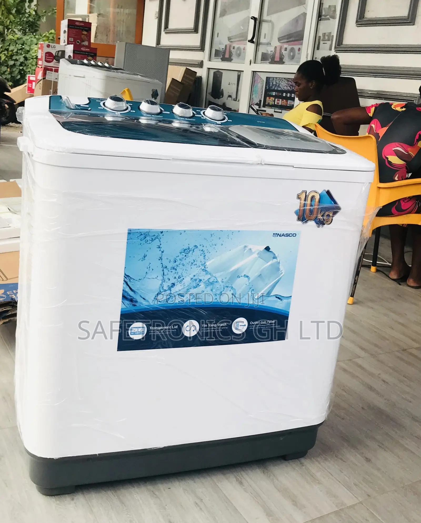 Semiautomatic Nasco 10kg Washingmachine Laundry Topload 