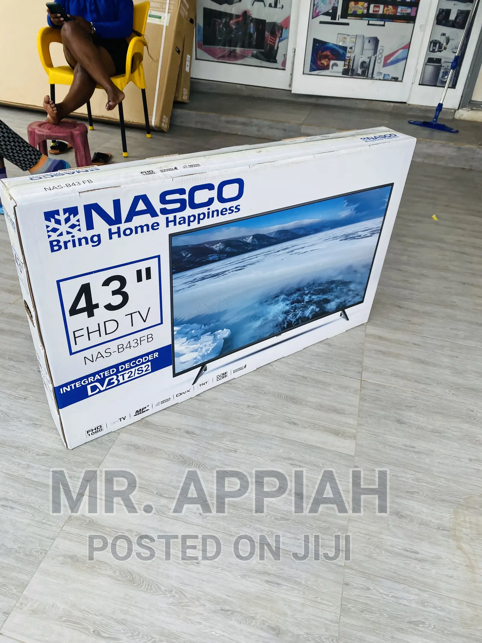 Nasco 43 Inch Full HD Digital Satelite LED Tv(Black)