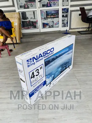 Efficient Nasco 43 Inch(Black)Digital Satelite LED Tv