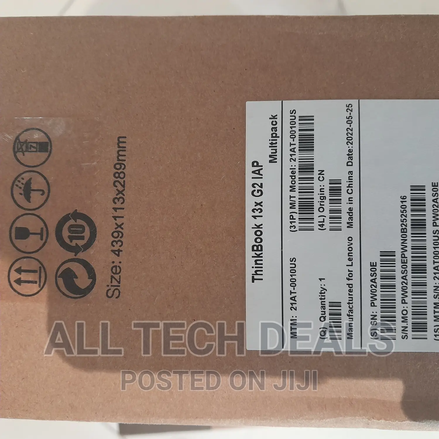 New Laptop Lenovo ThinkBook 13 16GB Intel Core I7 SSD 512GB
