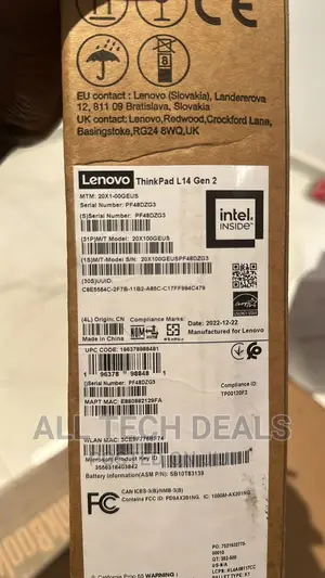 New Laptop Lenovo Thinkpad L14 16GB Intel Core I7 SSD 512GB