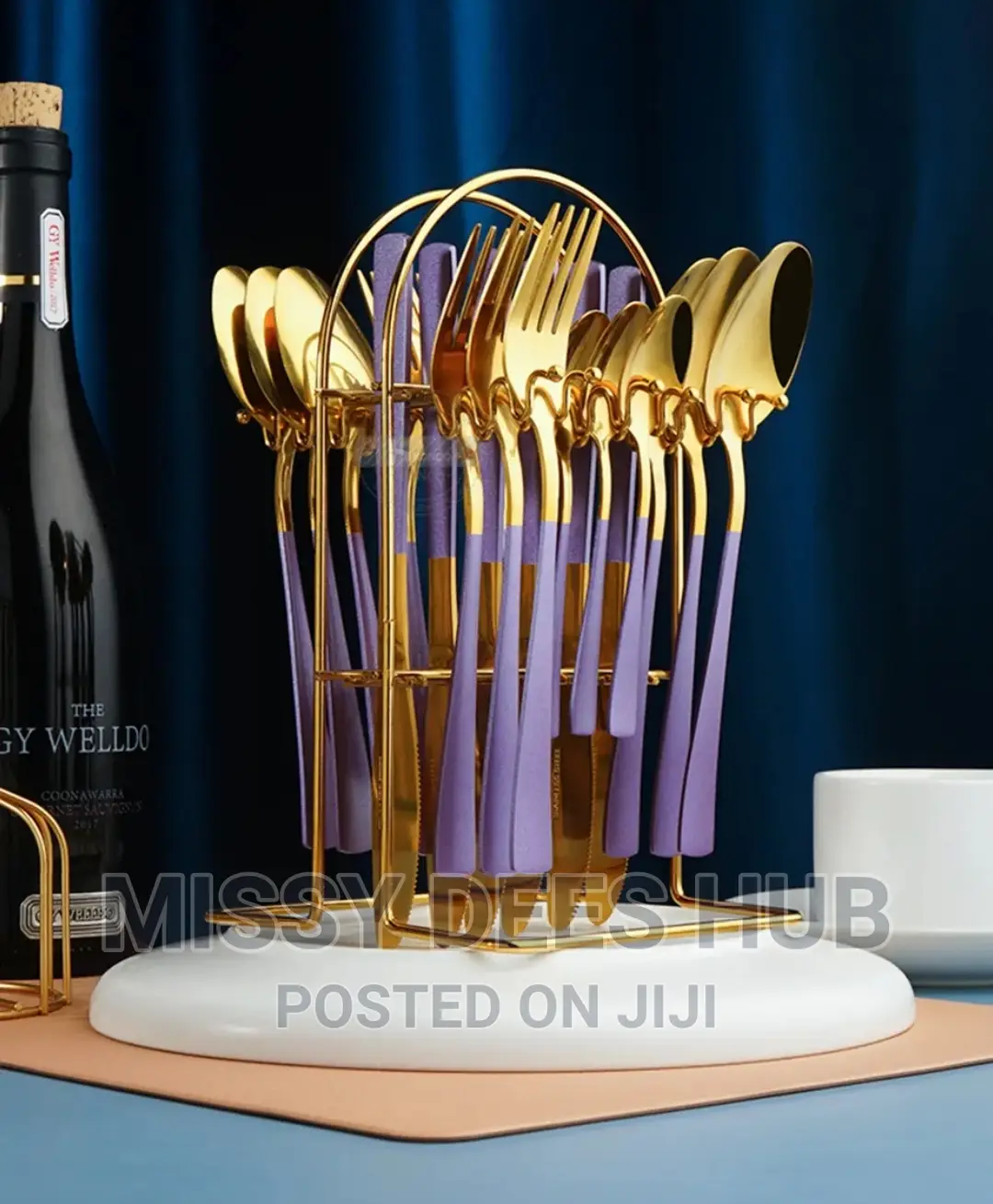 24pcs Cutlery Set With Holder