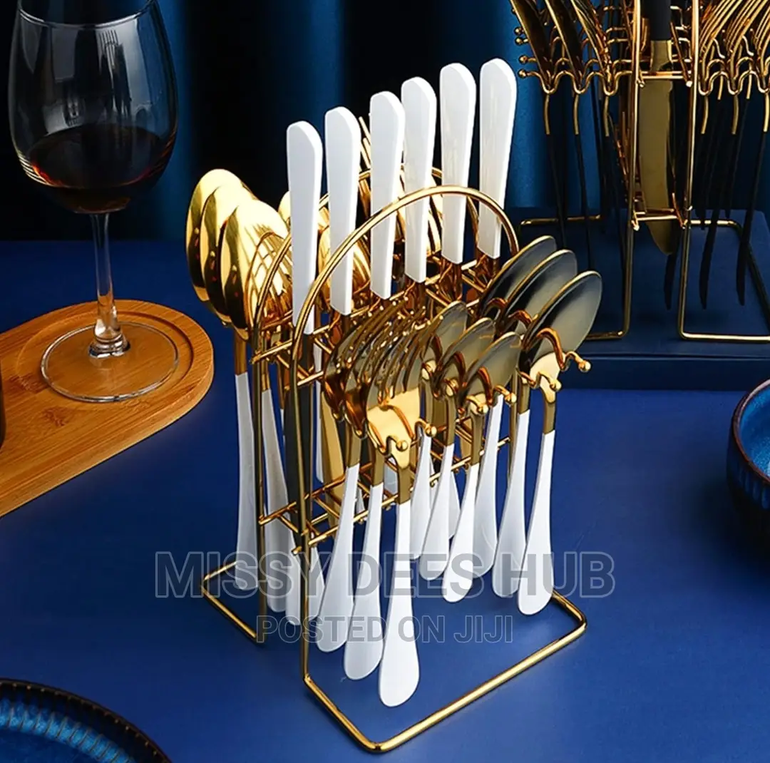 24pcs Cutlery Set With Holder