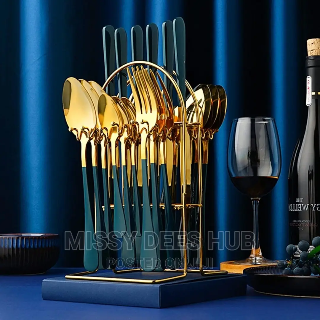 24pcs Cutlery Set With Holder