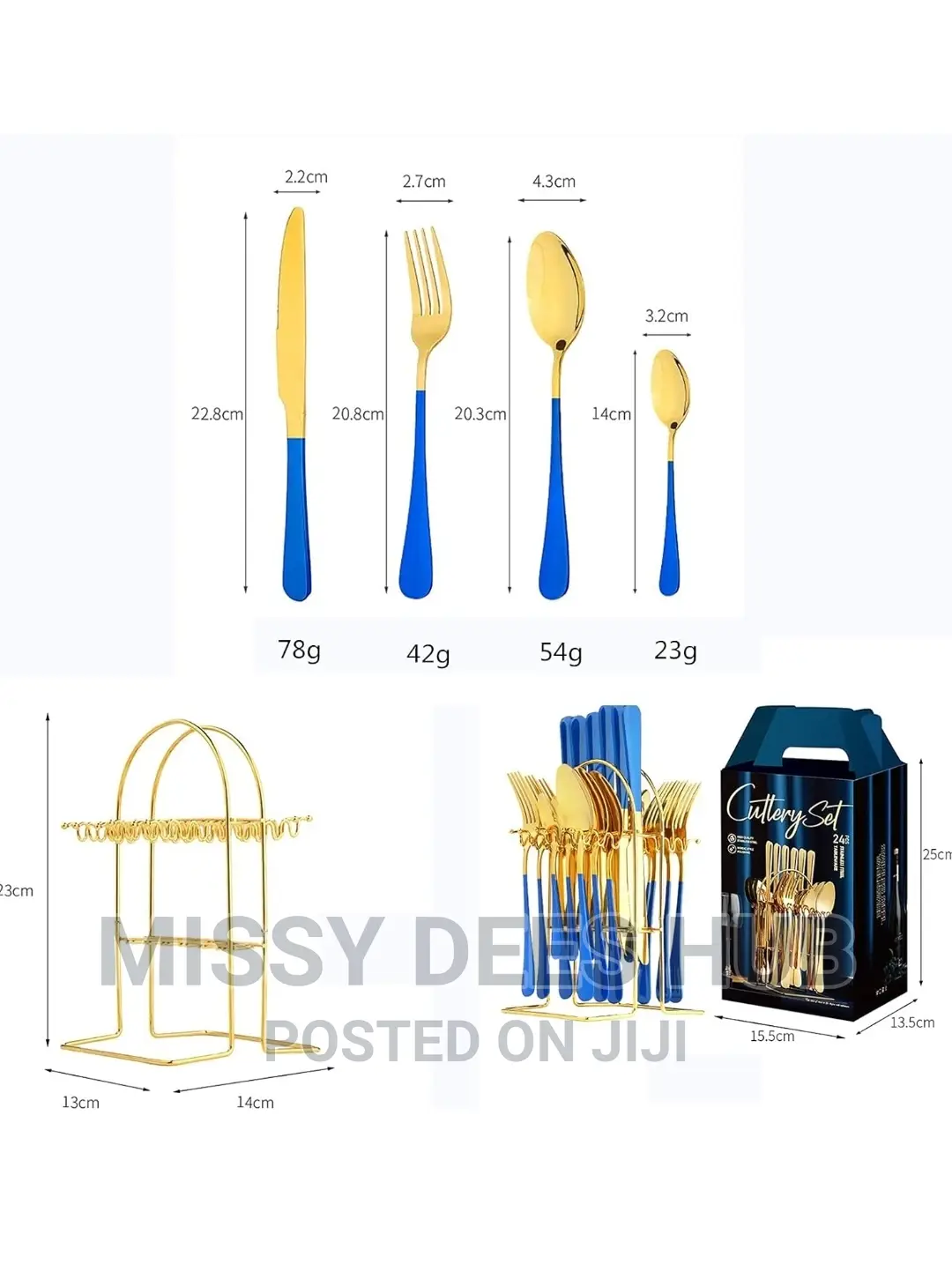 24pcs Cutlery Set With Holder