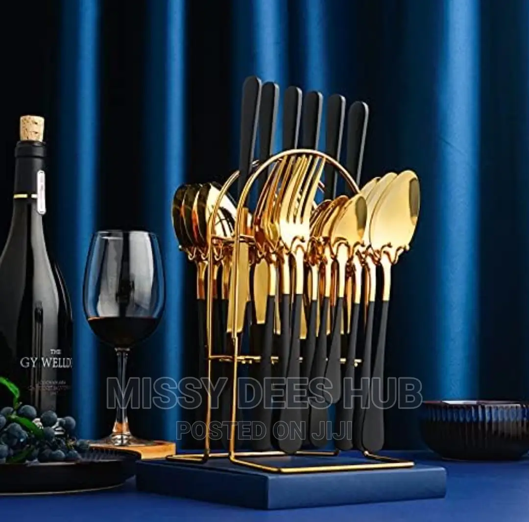 24pcs Cutlery Set With Holder