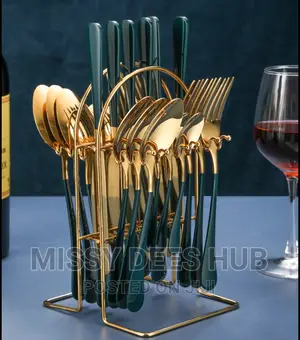 24pcs Cutlery Set With Holder
