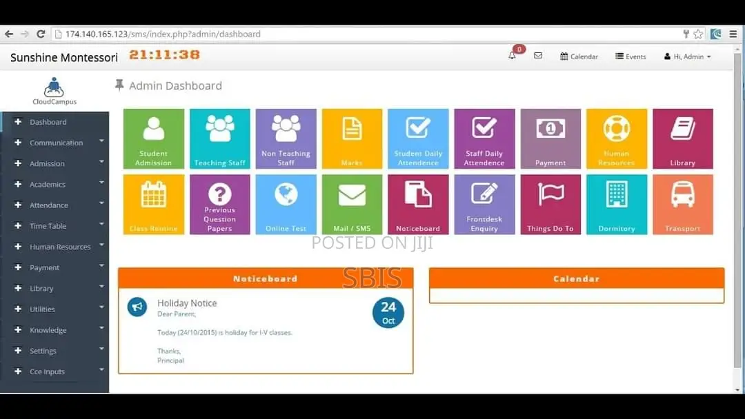Custom School Management System