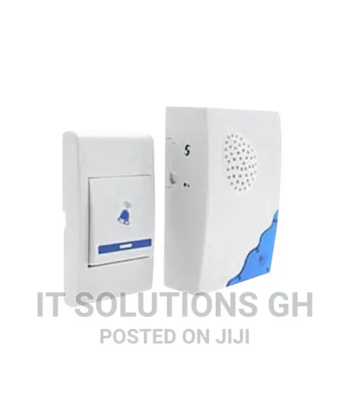 Wireless Doorbell With Batteries White Bell