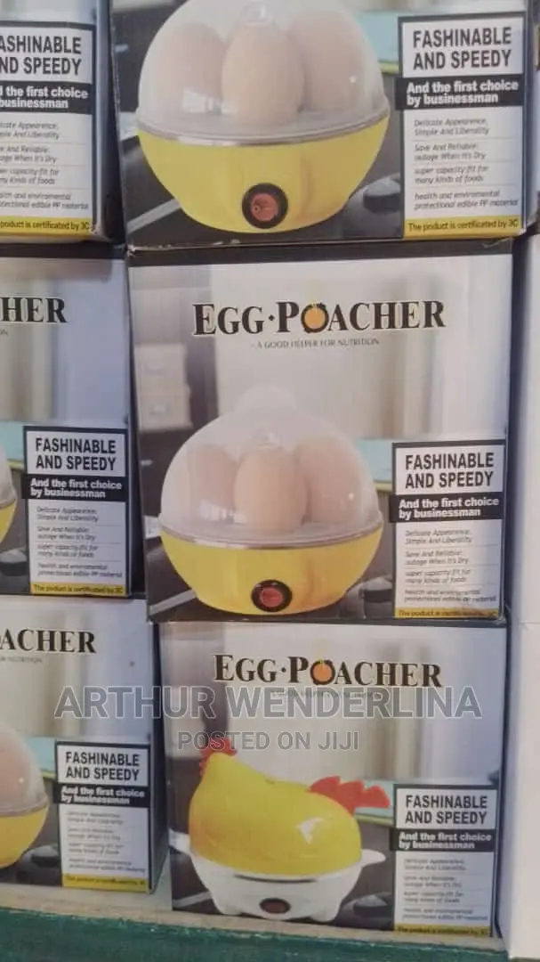 Electric Egg Cooker Used for Boiling and Frying Egg.
