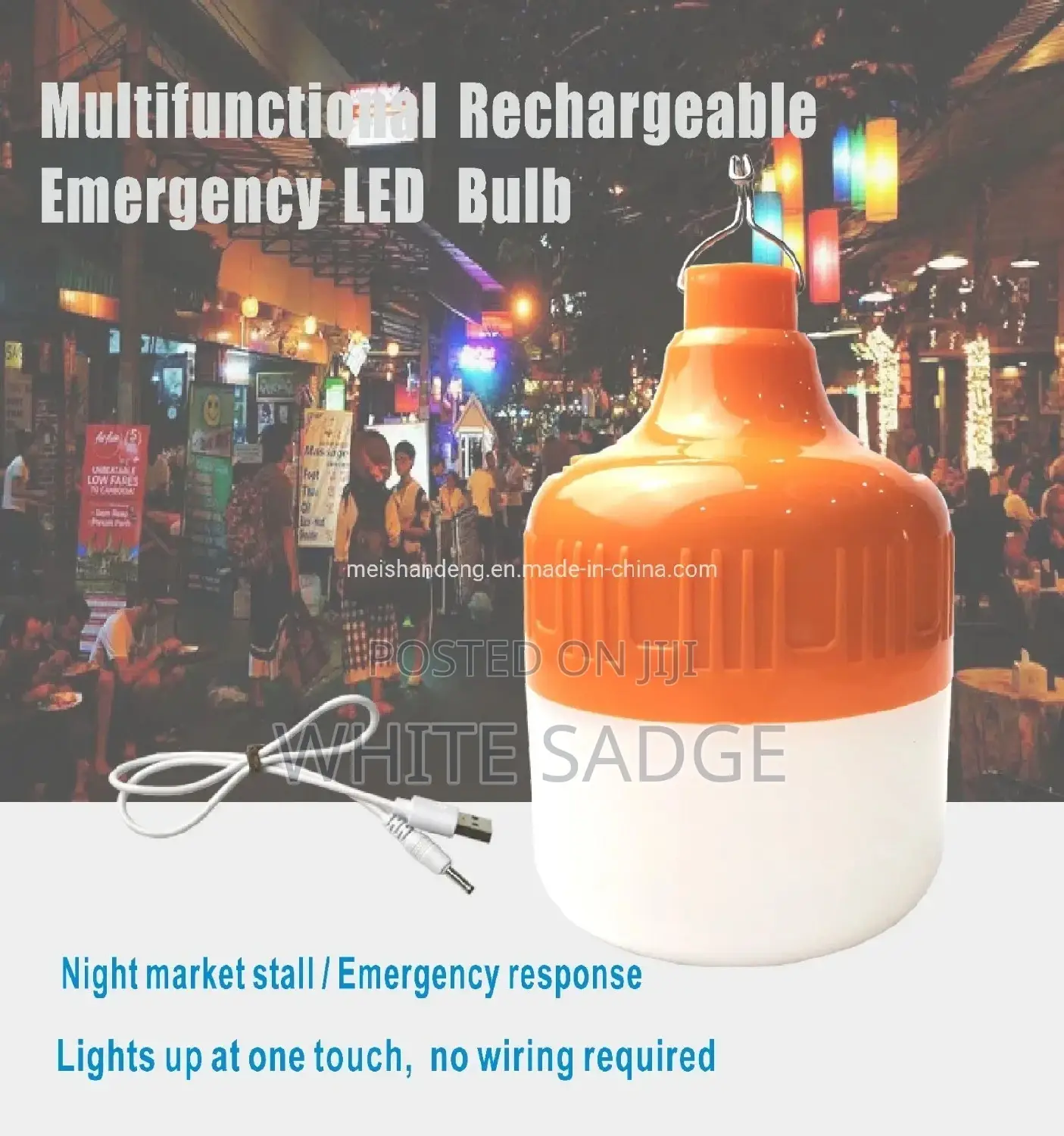 Chargeable Led Bulb With USB