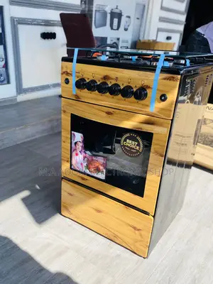 Fast Cooking Volcano Light Wooden 4 Gas Burner With Oven 