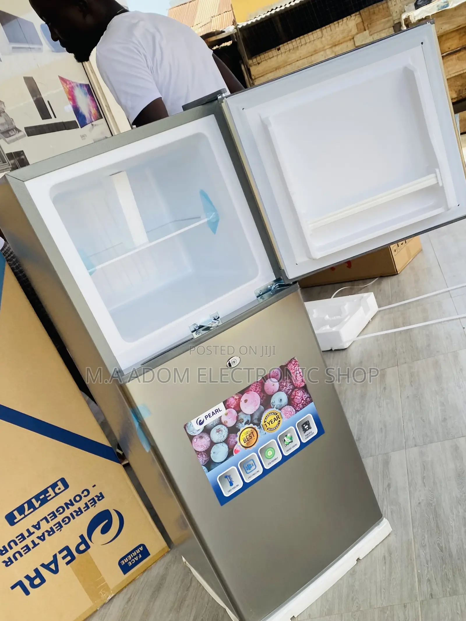 Sealed in Box Pearl 16T Double Door Refrigerator