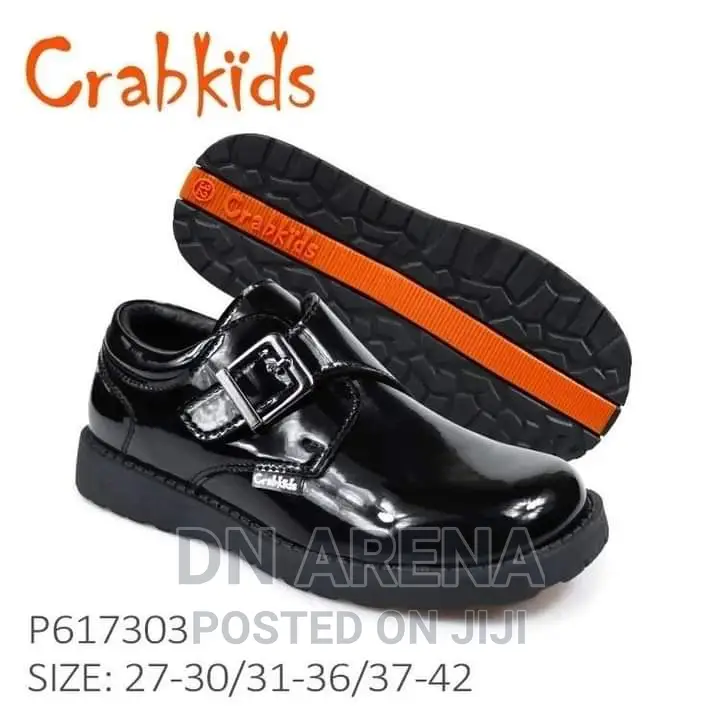Premium Patent Leather Boys Black Shoes Size 26 to 42