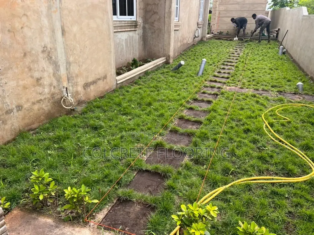 Black Stamped Concrete Walkway