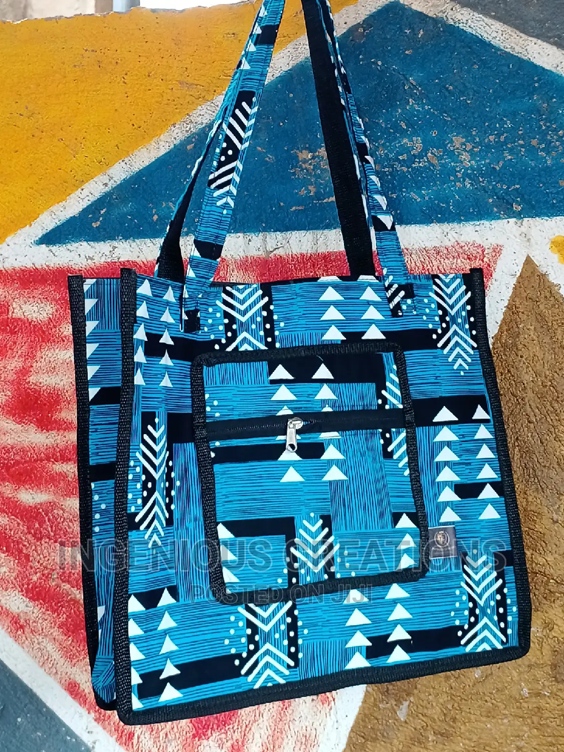 Cute African Print Tote Bags