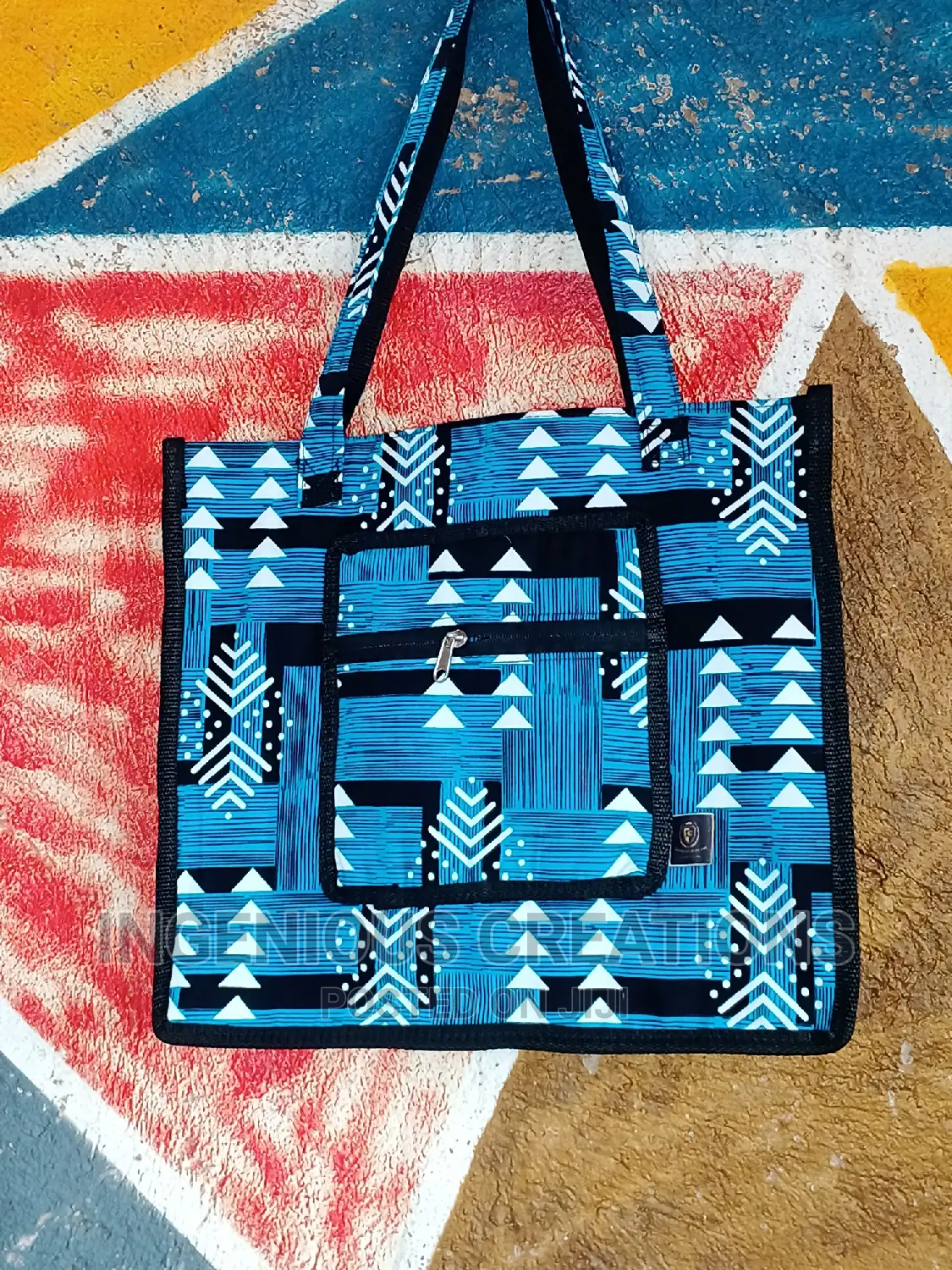 Cute African Print Tote Bags