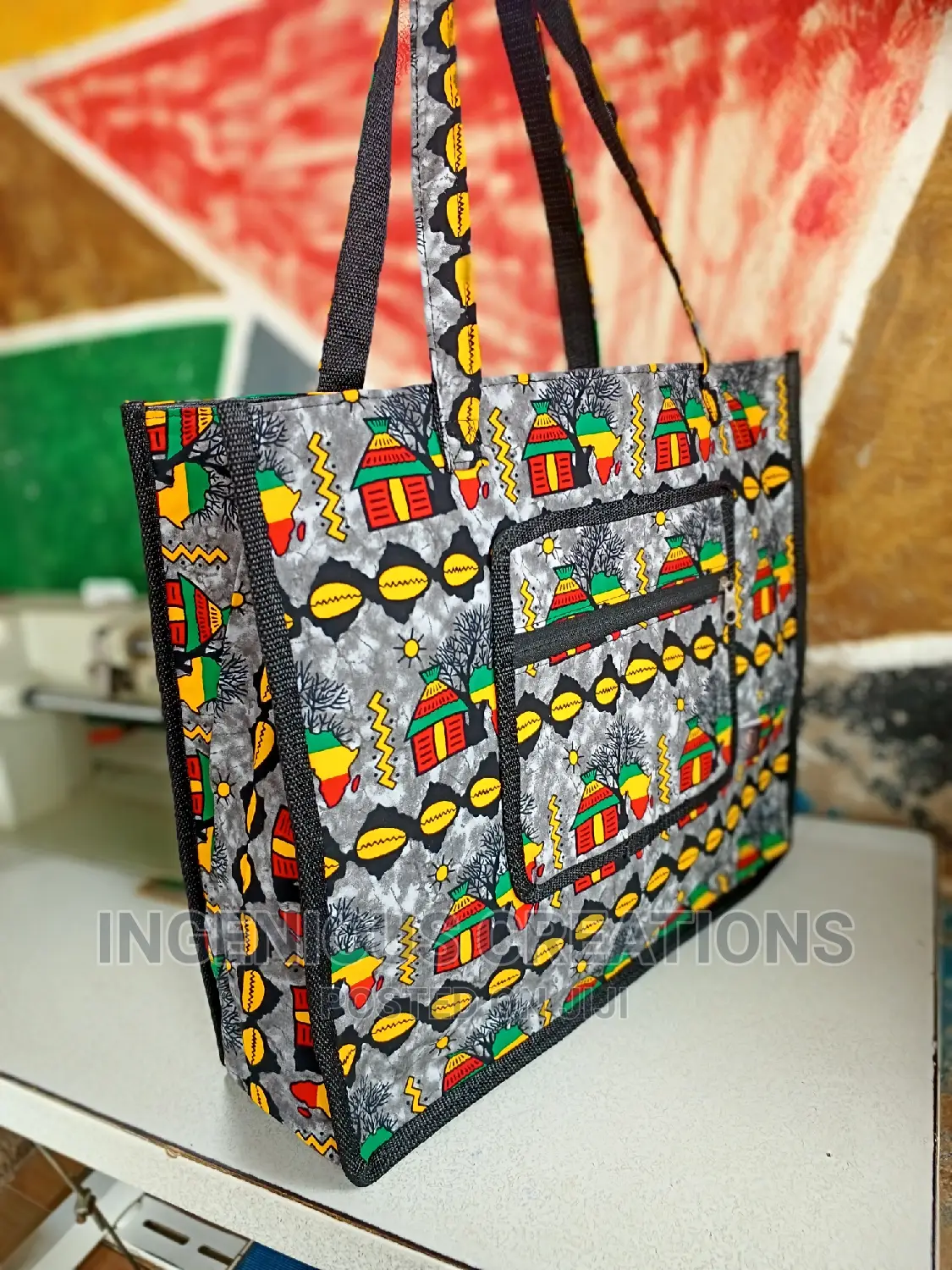 African Print Tote Bags