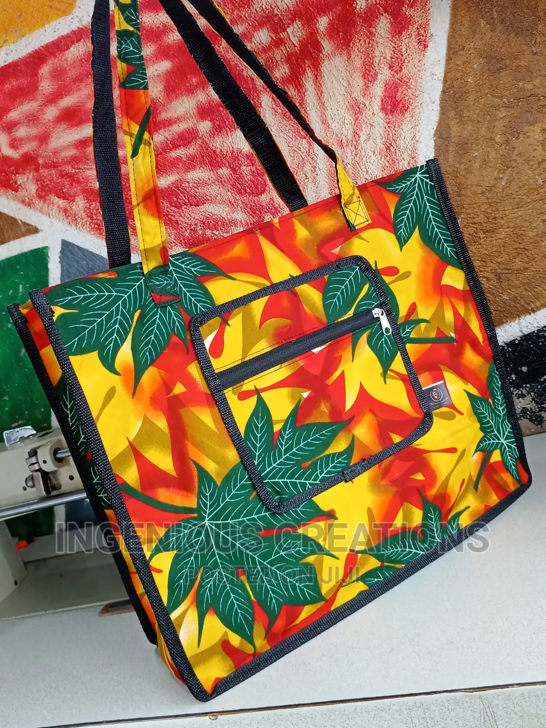 African Print Tote Bags