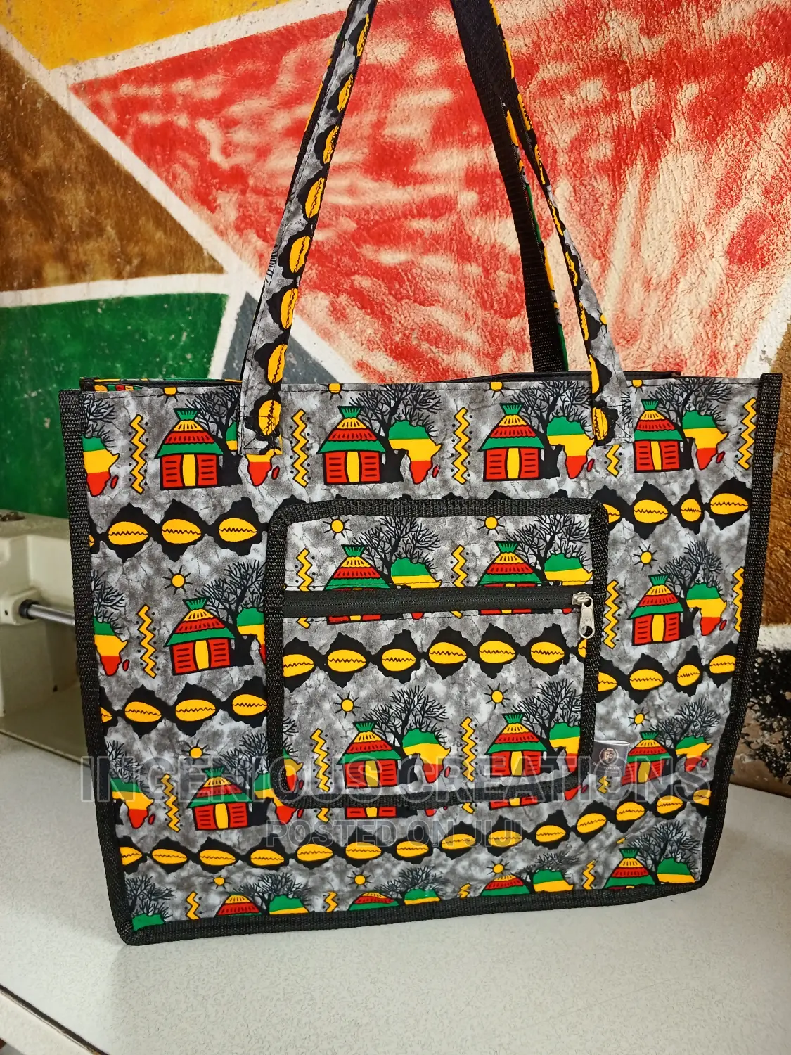 African Print Tote Bags