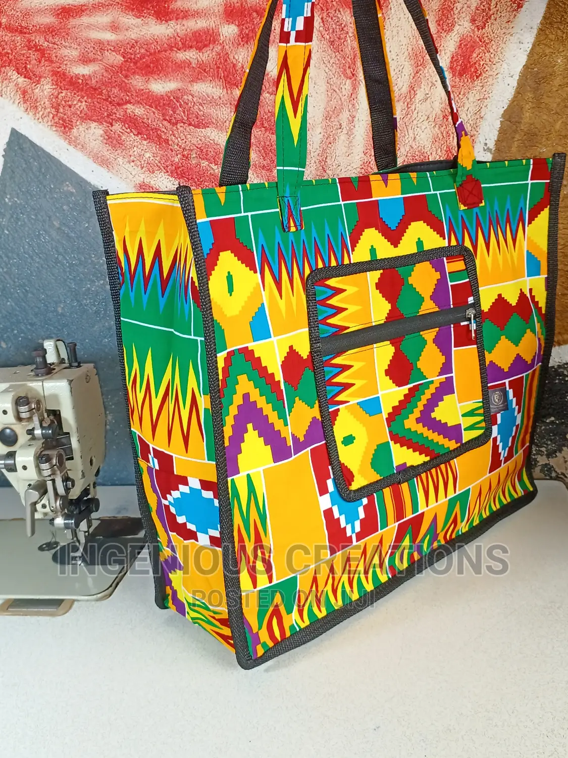 African Print Tote Bags
