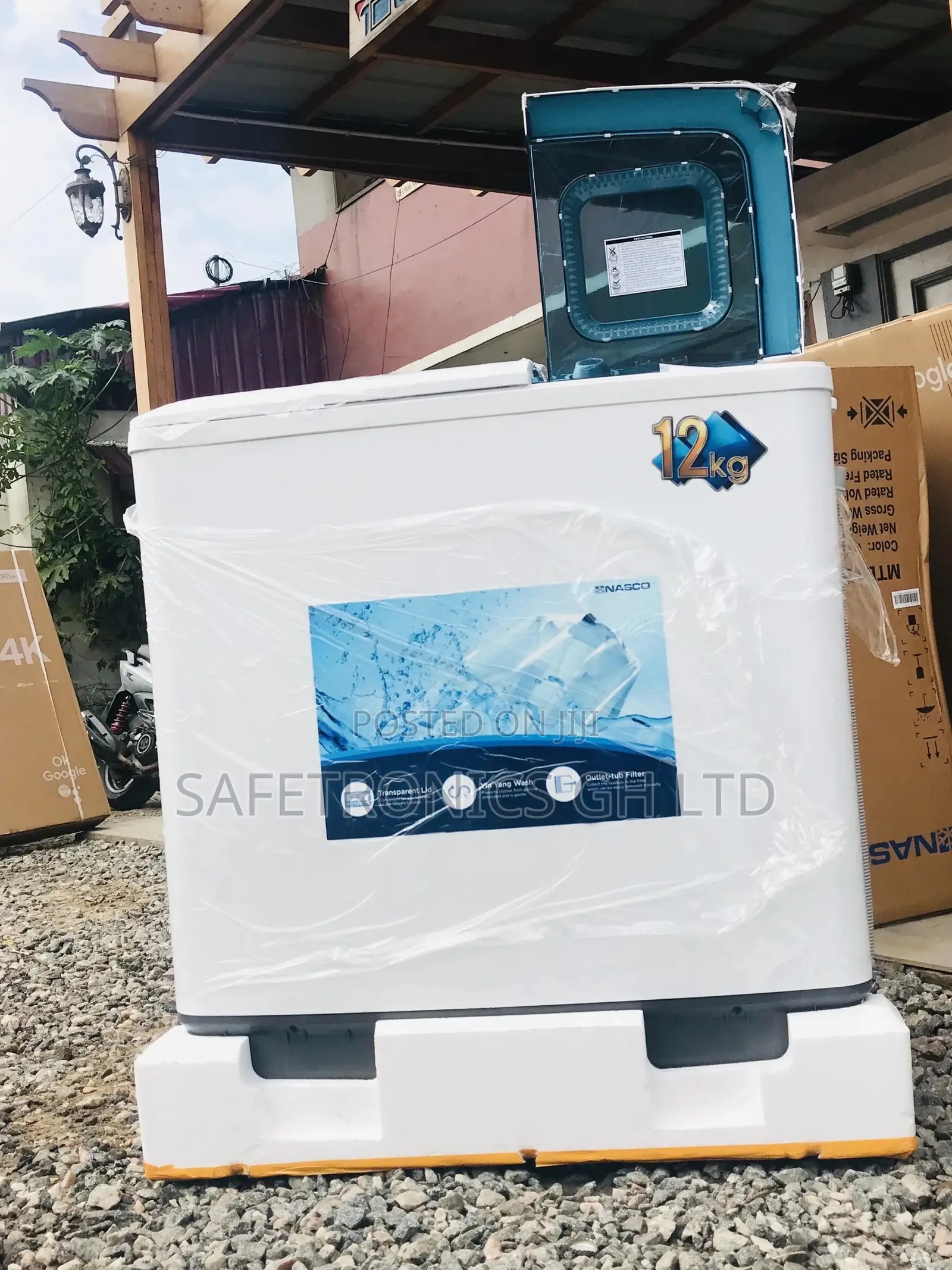 12kg Washingmachine Plastic Fullyautomatic Nasco Topload