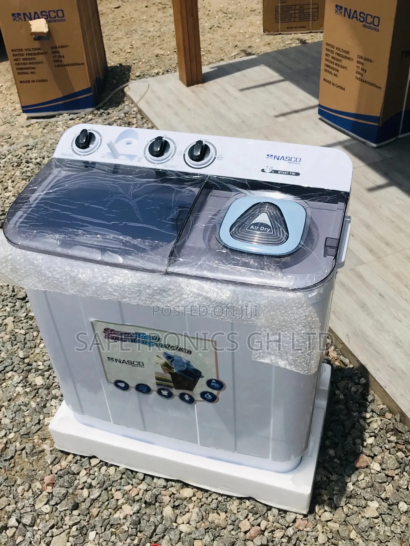 7kg  Washingmachine Topload Semiautomatic Nasco  Plastic