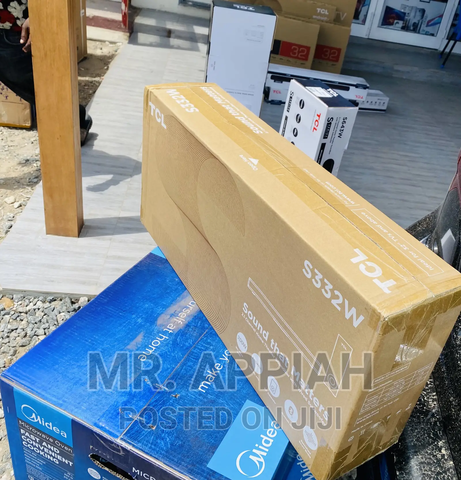 Free Standing TCL S332W 2.1ch Soundbar System(200watt)Black