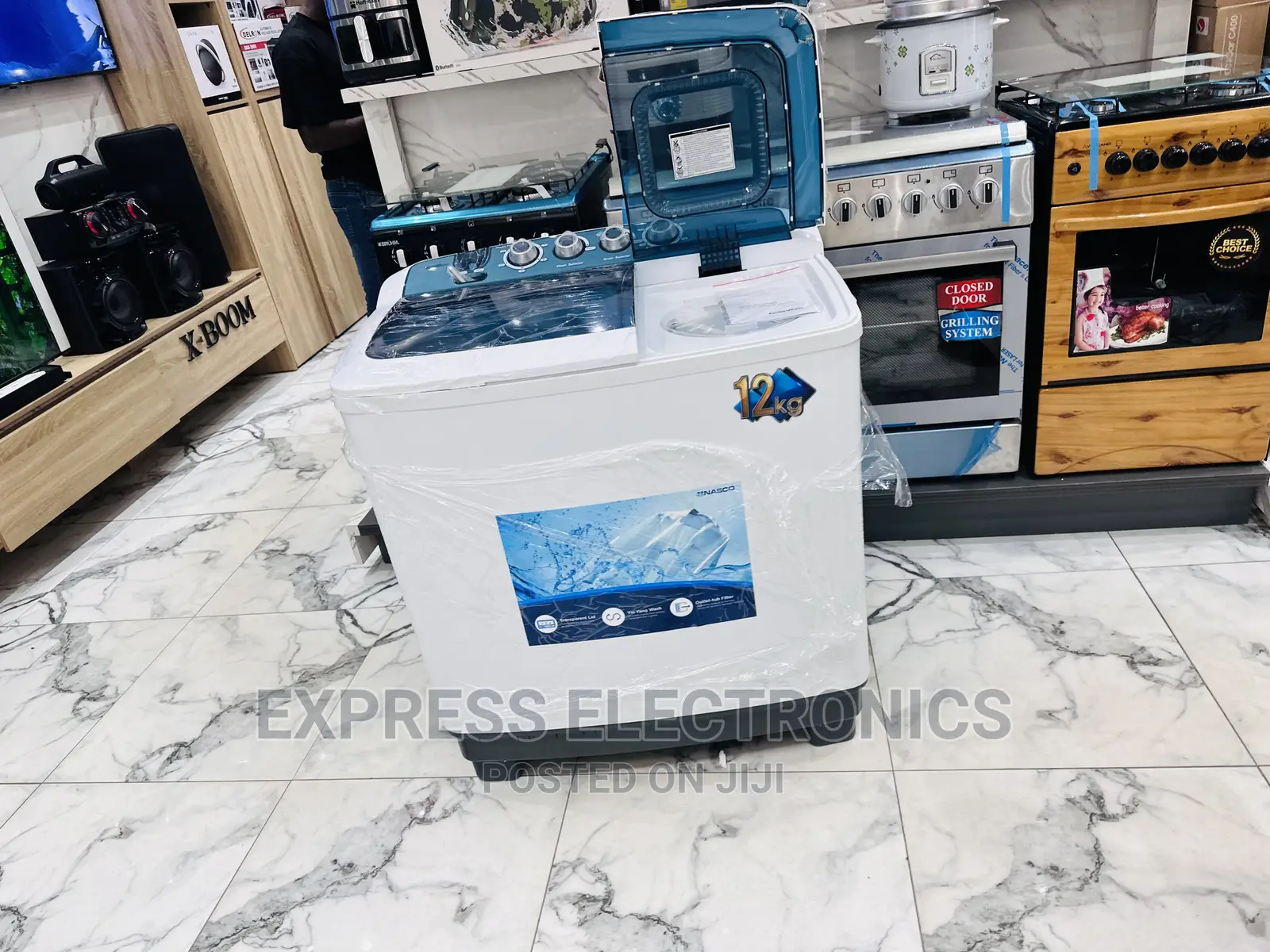 Super Size Cleaning Washer Nasco 12kg Topload Twintub